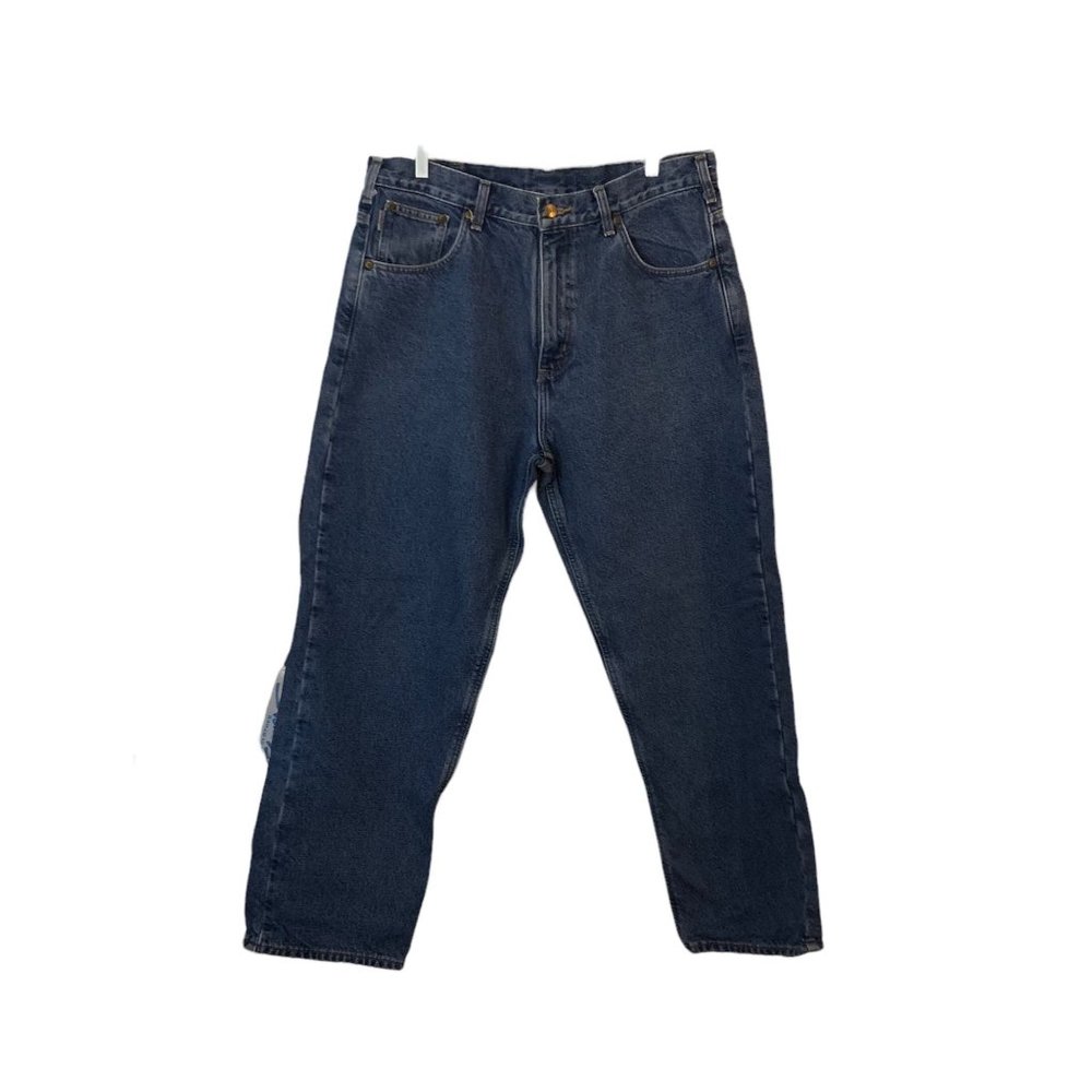 Carhartt Jeans: Men's B172 DST Relaxed Straight Leg Flannel Lined Jeans Sz.36x30